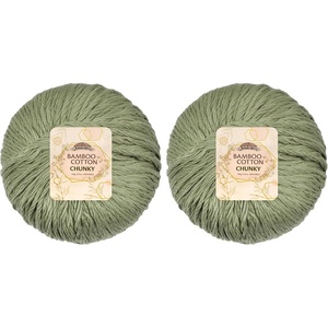 image:imageJubileeYarn Bamboo Cotton Chunky Yarn  100gBall  Primrose Pink  4 Balls407 Burning Sage