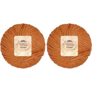 image:imageJubileeYarn Bamboo Cotton Chunky Yarn  100gBall  Primrose Pink  4 Balls419 Sepia