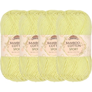 image:imageJubileeYarn Bamboo Cotton Sport Yarn  50gSkein  Lilacs  4 Skeins405 Eggnog