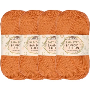 image:imageJubileeYarn Bamboo Cotton Sport Yarn  50gSkein  Lilacs  4 Skeins419 Sepia