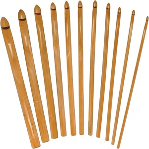 image:imageJubileeYarn Bamboo Crochet Hooks Set  95 25cm  Carbonized Brown  11 SizesCarbonized Brown