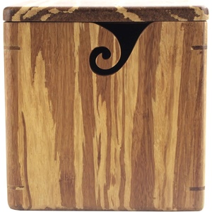 image:imageJubileeYarn Bamboo Yarn Bowl with Lid  Holder Knitting Crochet Accessories  Natural  1 BoxTiger Stripe