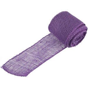 image:imageJubileeYarn Burlap Fabric Craft Ribbon Rolls  3 Inches Wide 10 Yards Long  Purple  30 Rolls