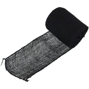 image:imageJubileeYarn Burlap Jute Craft Ribbon  55 x 10 Yards  Ocean Blue  1 RollBlack