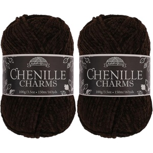 image:imageJubileeYarn Chenille Yarn  100gCake Worsted Polyester  Olive Oil  2 Cakes30 Scarab