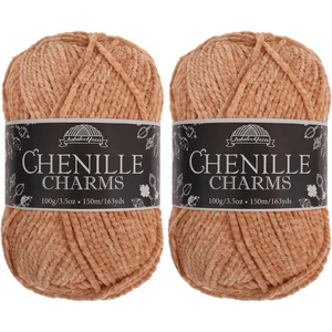 image:imageJubileeYarn Chenille Yarn  100gCake Worsted Polyester  Olive Oil  2 CakesHamsa