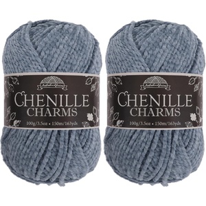 image:imageJubileeYarn Chenille Yarn  100gCake Worsted Polyester  Olive Oil  2 CakesHorseshoe