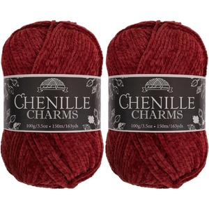 image:imageJubileeYarn Chenille Yarn  100gCake Worsted Polyester  Olive Oil  2 CakesMerkaba