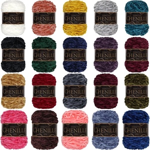 image:imageJubileeYarn Chenille Yarn  100gCake Worsted Polyester  Olive Oil  2 CakesVariety Pack