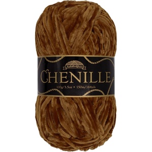 image:imageJubileeYarn Chenille Yarn  100gSkein Worsted Polyester  Algae  2 Skeins102 Espresso
