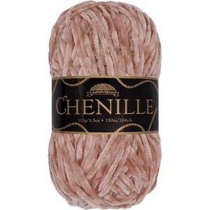 image:imageJubileeYarn Chenille Yarn  100gSkein Worsted Polyester  Algae  2 Skeins105 Roseate