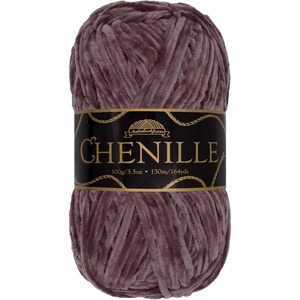 image:imageJubileeYarn Chenille Yarn  100gSkein Worsted Polyester  Algae  2 Skeins111 Regal Iris