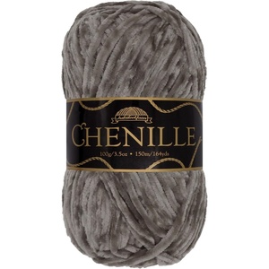 image:imageJubileeYarn Chenille Yarn  100gSkein Worsted Polyester  Algae  2 Skeins112 Nimbus