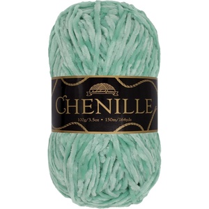 image:imageJubileeYarn Chenille Yarn  100gSkein Worsted Polyester  Algae  2 Skeins113 Sea Spray