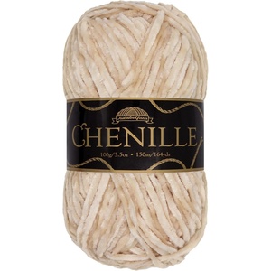 image:imageJubileeYarn Chenille Yarn  100gSkein Worsted Polyester  Algae  2 Skeins117 Marzipan