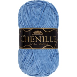 image:imageJubileeYarn Chenille Yarn  100gSkein Worsted Polyester  Algae  2 Skeins120 Aegean