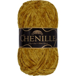 image:imageJubileeYarn Chenille Yarn  100gSkein Worsted Polyester  Algae  2 Skeins126 Tiramisu