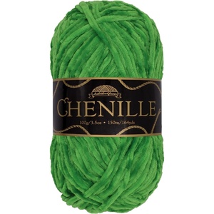 image:imageJubileeYarn Chenille Yarn  100gSkein Worsted Polyester  Algae  2 Skeins128 Serpentine