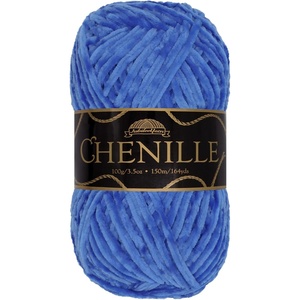 image:imageJubileeYarn Chenille Yarn  100gSkein Worsted Polyester  Algae  2 Skeins129 Lazuli