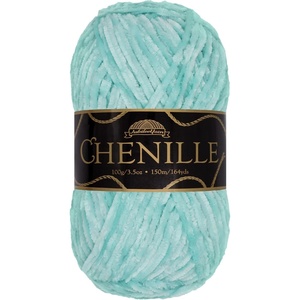 image:imageJubileeYarn Chenille Yarn  100gSkein Worsted Polyester  Algae  2 Skeins136 Mochi