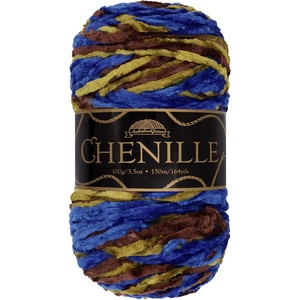 image:imageJubileeYarn Chenille Yarn  100gSkein Worsted Polyester  Shades of Brown  4 Skeins205 Asgard