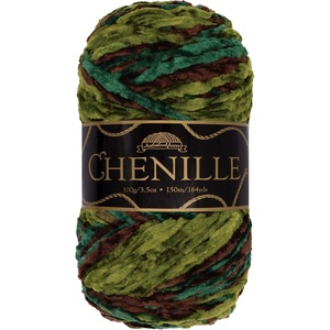 image:imageJubileeYarn Chenille Yarn  100gSkein Worsted Polyester  Shades of Brown  4 Skeins209 Camelot