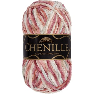 image:imageJubileeYarn Chenille Yarn  100gSkein Worsted Polyester  Shades of Brown  4 Skeins211 Shambala