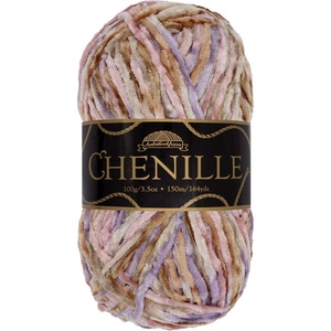 image:imageJubileeYarn Chenille Yarn  100gSkein Worsted Polyester  Shades of Brown  4 Skeins212 Xangdu