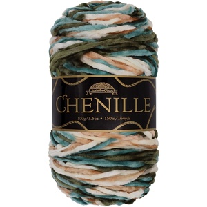 image:imageJubileeYarn Chenille Yarn  100gSkein Worsted Polyester  Shades of Brown  4 Skeins214 Arcadia