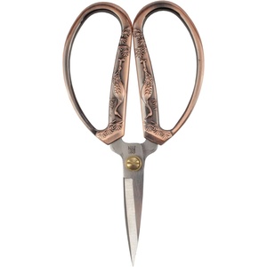 image:imageJubileeYarn Chinese Wing amp Cloud Embroidery Craft Scissors  Antique Silver  1 ScissorCrane Motif  Copper