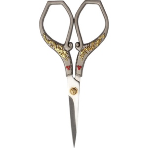 image:imageJubileeYarn Chinese Wing amp Cloud Embroidery Craft Scissors  Antique Silver  1 ScissorGold Dragon  Silver