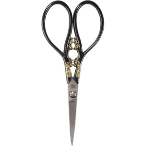 image:imageJubileeYarn Chinese Wing amp Cloud Embroidery Craft Scissors  Antique Silver  1 ScissorScrollwork  Black