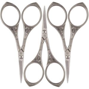 image:imageJubileeYarn Chinese Wing amp Cloud Embroidery Craft Scissors  Antique Silver  1 ScissorSun Motif  Bronze