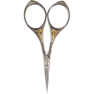 image:imageJubileeYarn Chinese Wing amp Cloud Embroidery Craft Scissors  Antique Silver  1 ScissorSun Motif  Silver