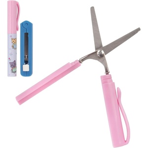 image:imageJubileeYarn Compact Safety Scissors Set  Pen and Push Portable Scissors  Dark BlueDark Blue