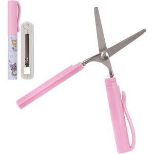 image:imageJubileeYarn Compact Safety Scissors Set  Pen and Push Portable Scissors  Dark BlueGray