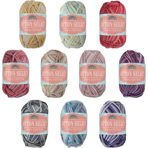 image:imageJubileeYarn Cotton Select Bonbon Yarn  10gSkein Sport Cotton  Assortment D  10 SkeinsAssortment D