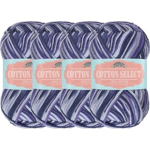 image:imageJubileeYarn Cotton Select Yarn  50gSkein Sport Weight  Blueberry Pie  4 Skeins016 Blueberry Pie