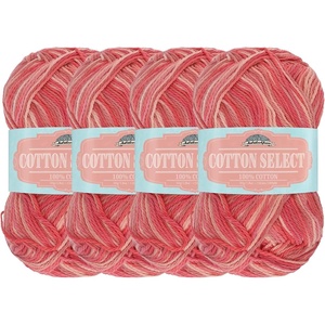 image:imageJubileeYarn Cotton Select Yarn  50gSkein Sport Weight  Blueberry Pie  4 Skeins019 Rose Parade