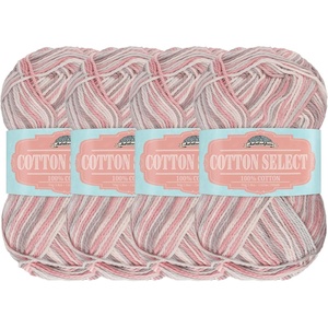 image:imageJubileeYarn Cotton Select Yarn  50gSkein Sport Weight  Blueberry Pie  4 Skeins021 Frosted Caf