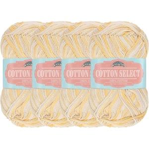 image:imageJubileeYarn Cotton Select Yarn  50gSkein Sport Weight  Blueberry Pie  4 Skeins022 Sunflower
