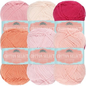 image:imageJubileeYarn Cotton Select Yarn  50gSkein Sport Weight  Blueberry Pie  4 SkeinsColorway Daybreak