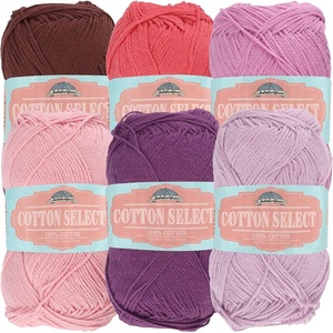 image:imageJubileeYarn Cotton Select Yarn  50gSkein Sport Weight  Blueberry Pie  4 SkeinsColorway Lolly Ice