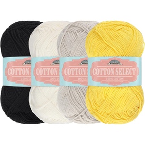 image:imageJubileeYarn Cotton Select Yarn  50gSkein Sport Weight  Blueberry Pie  4 SkeinsInspiration Assortment 86