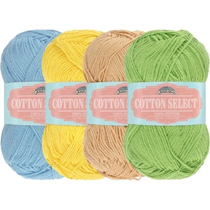 image:imageJubileeYarn Cotton Select Yarn  50gSkein Sport Weight  Blueberry Pie  4 SkeinsInspiration Assortment 87
