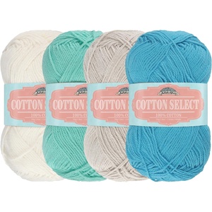 image:imageJubileeYarn Cotton Select Yarn  50gSkein Sport Weight  Blueberry Pie  4 SkeinsInspiration Assortment 88