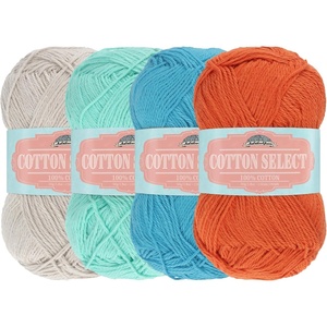 image:imageJubileeYarn Cotton Select Yarn  50gSkein Sport Weight  Blueberry Pie  4 SkeinsShades of Contrasting Colors A