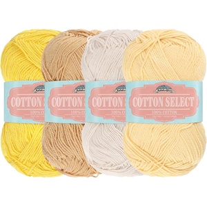 image:imageJubileeYarn Cotton Select Yarn  50gSkein Sport Weight  Blueberry Pie  4 SkeinsShades of Yellow