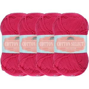 image:imageJubileeYarn Cotton Select Yarn  50gSkein Sport Weight  Island Pink  4 Skeins207 Island Pink