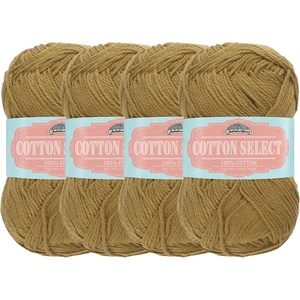 image:imageJubileeYarn Cotton Select Yarn  50gSkein Sport Weight  Island Pink  4 Skeins210 Chestnut Brown
